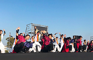 大ハンヤでの演舞